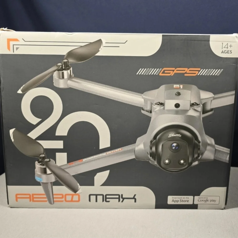 AE20 GPS Aero Max Drone with Dual Cameras - Gray